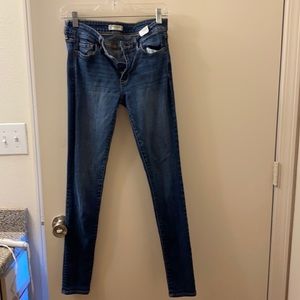 Abercrombie and Fitch dark wash skinny jeans